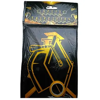 Banderin Feliz Graduacion Negro Con Dorado