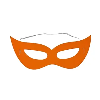 Antifaz Neon Liso Naranja