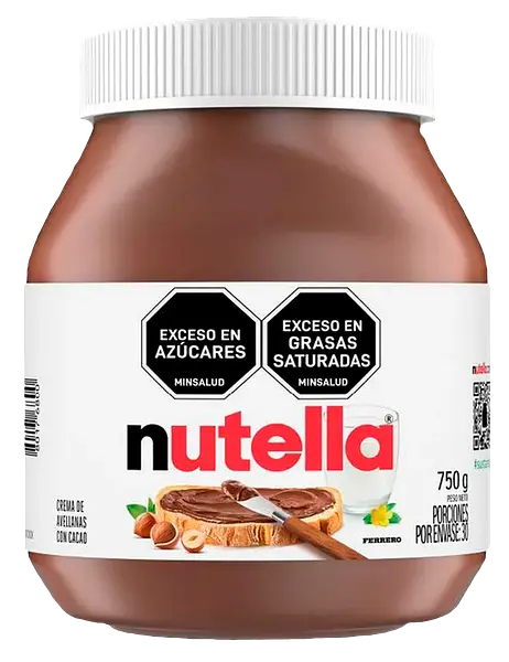 Crema Avellanas Nutella (750 Gr)