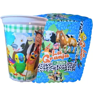 Platos Y Vasos Para Fiesta De La Granja De Zenon