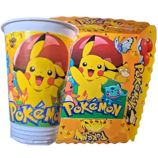 Platos Y Vasos Para Fiesta De Pokemon