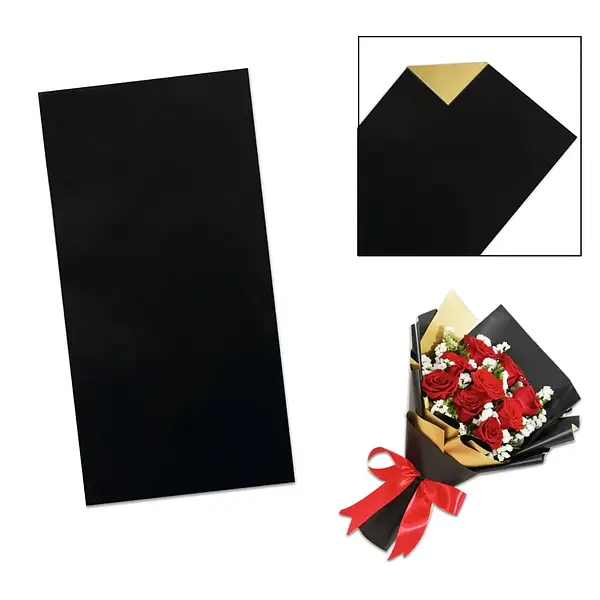 Papel Crepe Para Ramos De Rosas Color Negro