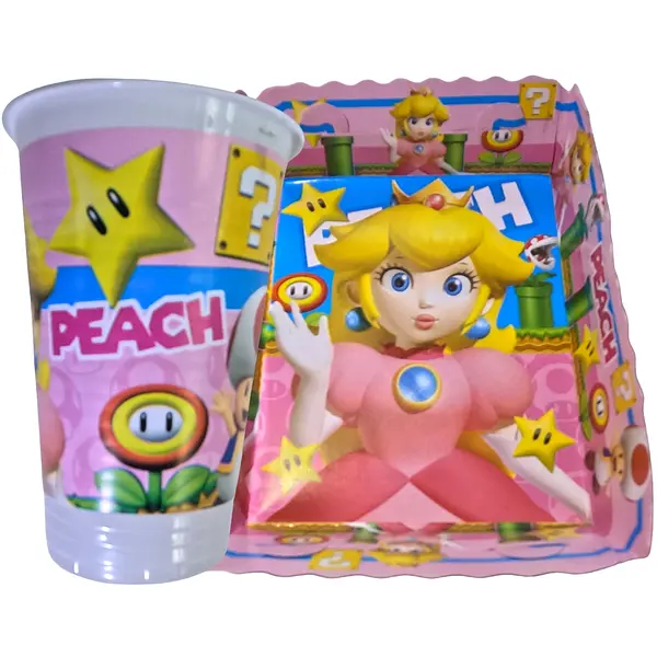 Platos Y Vasos Para Fiesta De Peach Mario