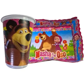 Platos Y Vasos Para Fiesta De Masha Y El Oso
