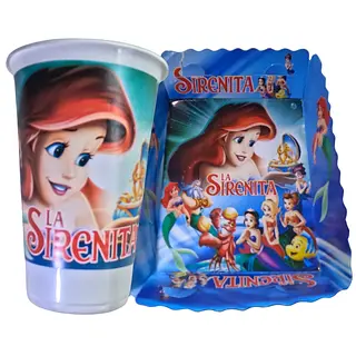 Platos Y Vasos Para Fiesta De La Sirenita