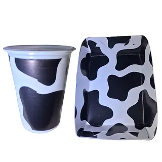 Platos Y Vasos Para Fiesta De Manchas De Vaca