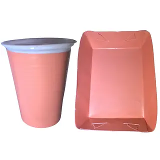 Platos Y Vasos Para Fiesta De Color Rosado Claro Pastel