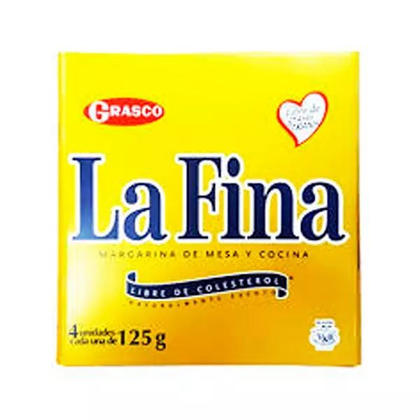 Margarina La Fina Libre de Colesterol x 4