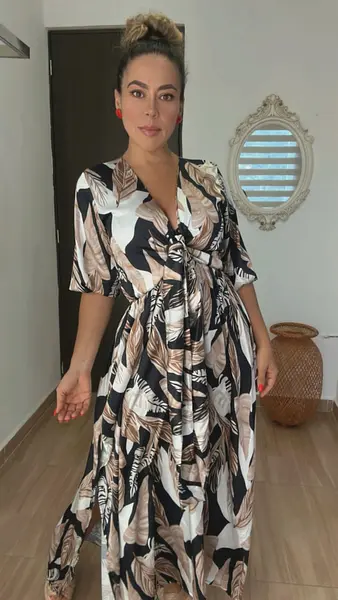 Vestido Hojas Cálido