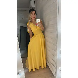 Vestido Amarillo – Brillo & Estilo Atemporal