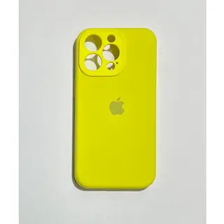 Silicon Case Amarillo Protector Cámara Iphone 16pro+