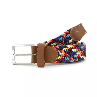 Reata de Cuero y Elastina Tricolor