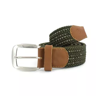 Reata de Cuero y Elastina Verde