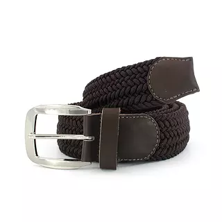 Reata de Cuero y Elastina Marron