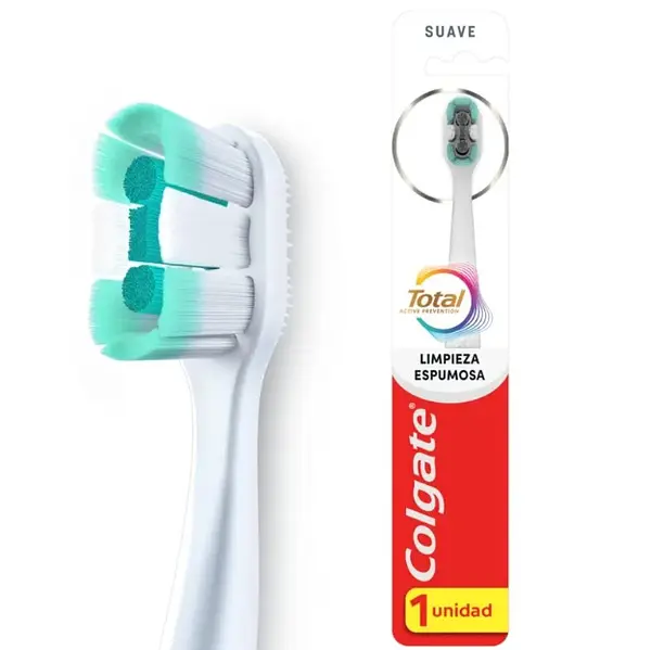 Cepillo Colgate Total Limpieza Espumosa Suave