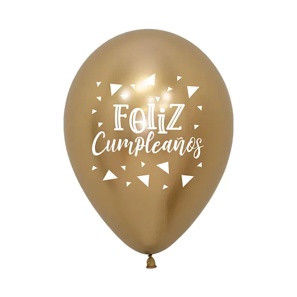 Globo Sempertex Feliz Cumpleaños Triangulos