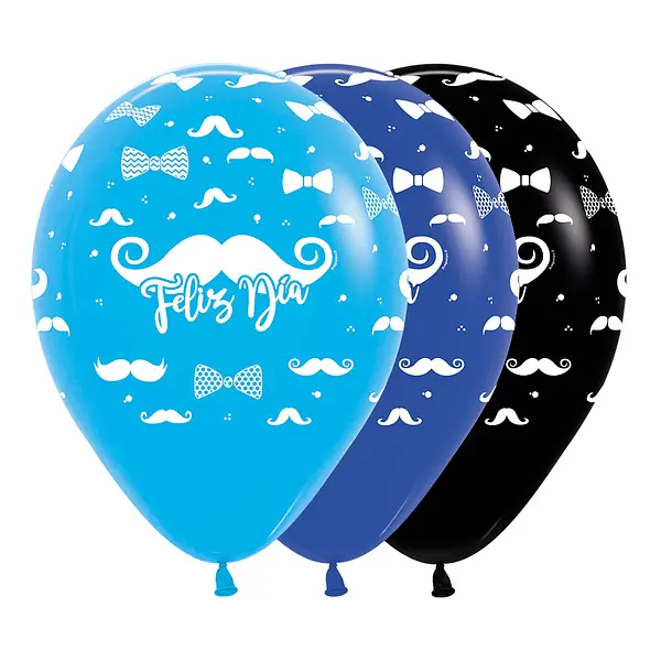Globo Sempertex Fashion Surtido Infinity Feliz Dia Bigotes