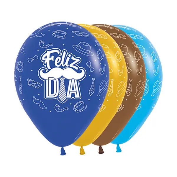 Globo Sempertex Fashion Surtido Feliz Fiesta Bigotes