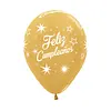 Globo Sempertex Metal Dorado Infinity Destellos