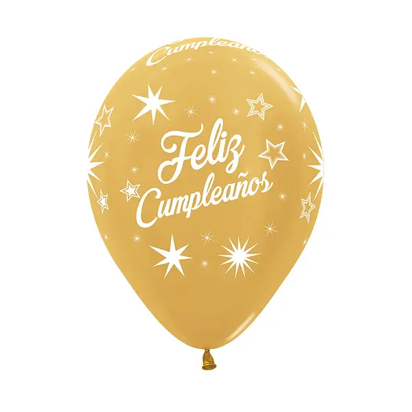 Globo Sempertex Metal Dorado Infinity Destellos