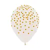 Globo Sempertex Fashion Cristal Infinity Confetti Dorado