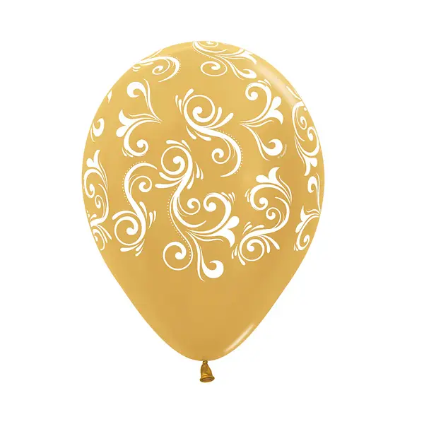 Globo Sempertex Metal Dorado Infinity Filigree