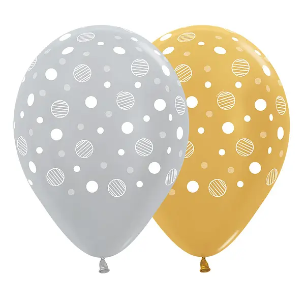 Globo Sempertex Satin Y Metal Surtido Infinity Circulos
