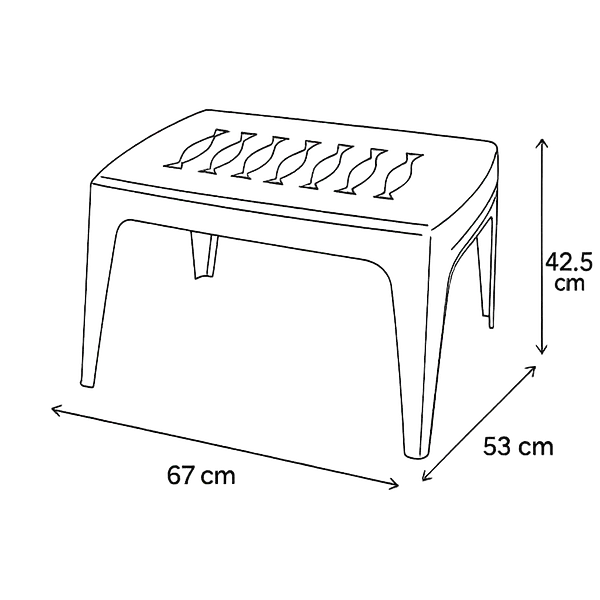 Mesa Colplast De Centro
