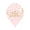 Globo Sempertex Pastel Mate Infinity Rosado Escarchado