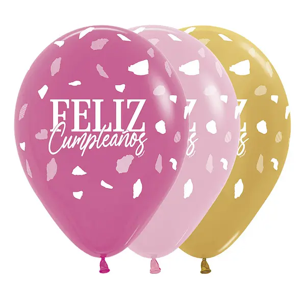 Globo Sempertex Fashion Y Metal Surtido Infinity Terrazo