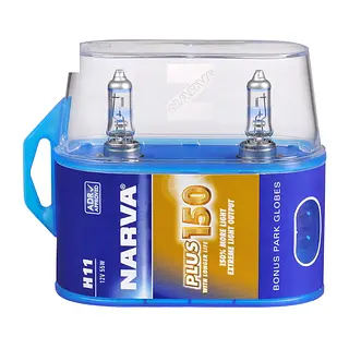 Bombillo H11 Narva 150 % + Luz 12v