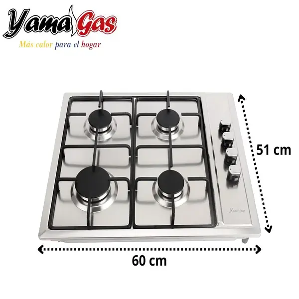 Estufa Yamagas De Empotrar, Parrillas Gruesas, Acero Inox