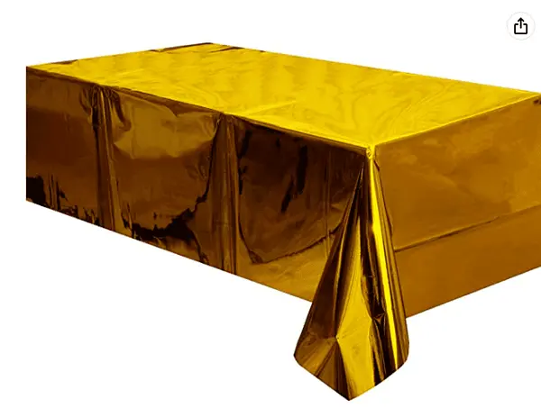 Mantel Metalizado Dorado