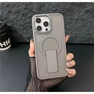 Case Magsafe Mate Soporte Gris Iphone 16pro+