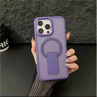 Case Magsafe Mate Soporte Morado Iphone 16pro+