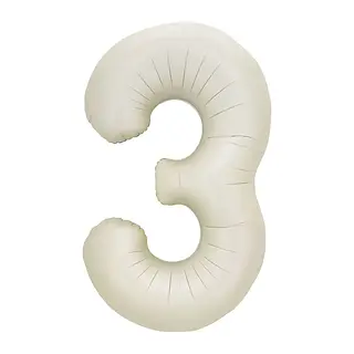 Globo Metalizado Numero 3 Arena