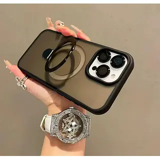 Case Magsafe Negro Mate Protector Cámaras Iphone 14pro+