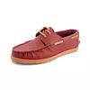 Zapato Apache de Cuero Color Cereza Suela Ladrillo