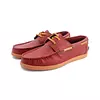 Zapato Apache de Cuero Color Cereza Suela Ladrillo