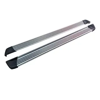 Estribos Aluminio Univ Cabina Sencilla 1.60mts 4 Franjas