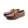 Zapato Mocasine de Cuero Café Suela Marrón
