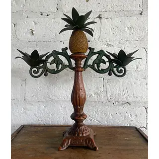 Candelabro Piña Con Espacio Para 3 Velas
