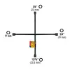 Llave De Cruz 20", Acabado Negro Mate, Pretul