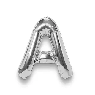 Globo Metalizado Letra A Plateado