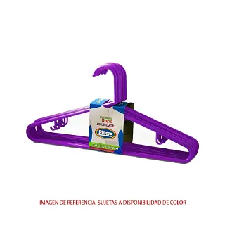 Gancho D/Ropa Plastico Color X10 Unid Diomardi Ref. Pd-1