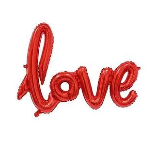 Globo Metalizado Love Rojo