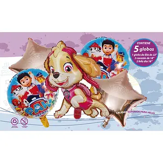 Bouquet De Globos Foil Paw Patrol Niña