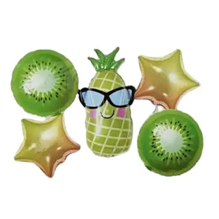 Bouquet De Globos Foil Piña Tropical