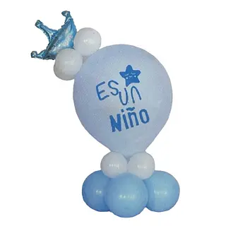 Bouquet De Globos Foil+Latex Baby Shower Niño