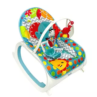 Silla Mecedora Vibradora Musical Azul